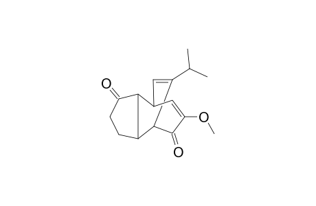 9-Methoxy-12-isopropyltricyclo[5.3.2.0(2,6)]dodeca-9,11-dien-3,8-dione isomer