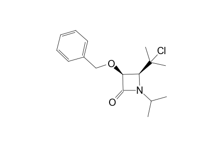 (3S,4S)-3-benzoxy-4-(1-chloro-1-methyl-ethyl)-1-isopropyl-azetidin-2-one