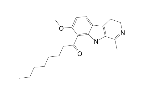 12-CAPRYLOYL-11-METHOXY-3-METHYL-5,6-DIHYDRO-BETA-CARBOLINE