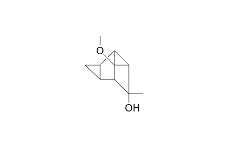 9-Methoxy-8-methyl-exo-tetracyclo(3.3.1.0/2,4/.0/6,9/)nonan-8-ol
