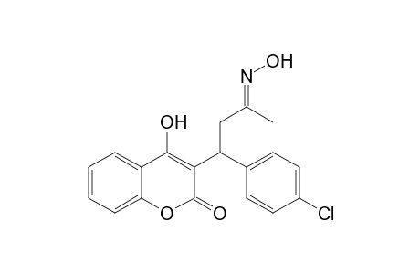 4-Hydroxy-3-[1'-(4"-chlorophenyl)-3'-oxobutyl]-2H-[1]-benzopyran-2-one - Oxime