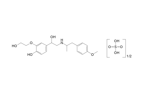 4-hydroxy-3-(2-hydroxyethoxy-alpha-{[(p-methoxy-alpha-methylphenethyl)amino]methyl}benzyl alcohol, hemisulfate