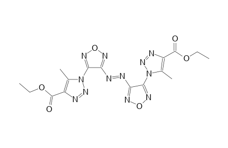 1H-1,2,3-triazole-4-carboxylic acid, 1-[4-[(E)-[4-[4-(ethoxycarbonyl)-5-methyl-1H-1,2,3-triazol-1-yl]-1,2,5-oxadiazol-3-yl]azo]-1,2,5-oxadiazol-3-yl]-5-methyl-, ethyl ester