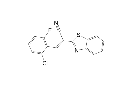 (2E)-2-(1,3-Benzothiazol-2-yl)-3-(2-chloro-6-fluorophenyl)-2-propenenitrile