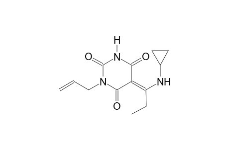 (5E)-1-allyl-5-[1-(cyclopropylamino)propylidene]-2,4,6(1H,3H,5H)-pyrimidinetrione