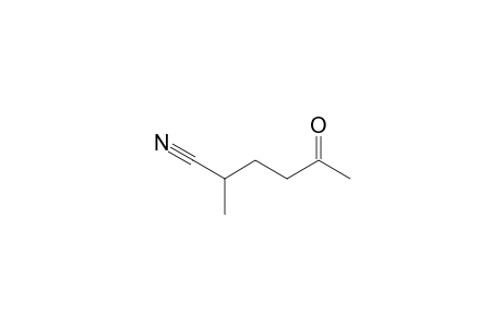 2-Methyl-5-oxidanylidene-hexanenitrile
