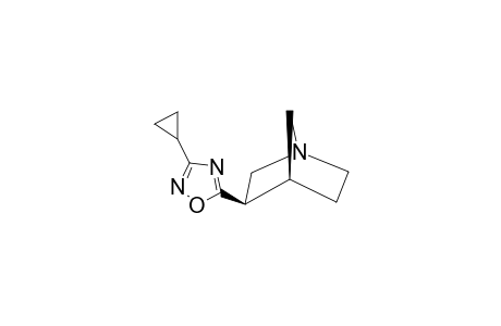 (3R,4R)-3-(3-CYClOPROPYL-1,2,4-OXADIAZOL-5-YL)-1-AZABICYClO-[2.2.1]-HEPTANE