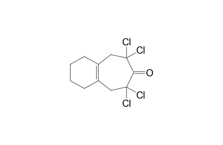 6,6,8,8-tetrachloro-1,2,3,4,5,9-hexahydrobenzo[7]annulen-7-one
