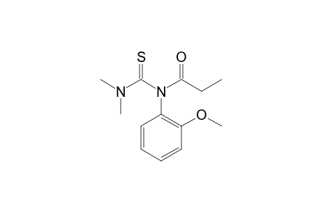 N-(2-Methoxyphenyl)-N',N'-dimethyl-n-propionylthiourea