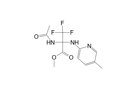 2-Acetylamino-3,3,3-trifluoro-2-(5-methyl-pyridin-2-ylamino)-propionic acid methyl ester