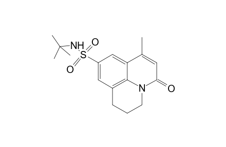 1H,5H-Benzo[ij]quinolizine-9-sulfonamide, N-(1,1-dimethylethyl)-2,3-dihydro-7-methyl-5-oxo-