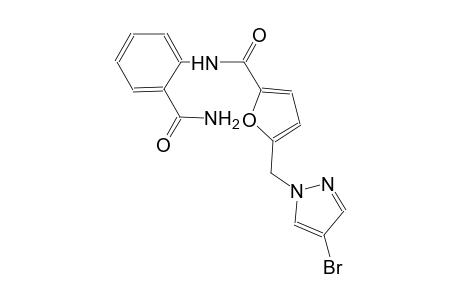 N-[2-(aminocarbonyl)phenyl]-5-[(4-bromo-1H-pyrazol-1-yl)methyl]-2-furamide