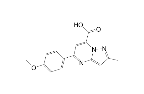 pyrazolo[1,5-a]pyrimidine-7-carboxylic acid, 5-(4-methoxyphenyl)-2-methyl-