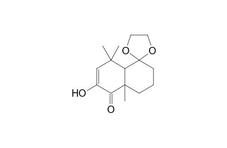 1-Ethylenedioxy-7-hydroxy-5,5,9-trimethyl-trans-.delta.7-6-octalone