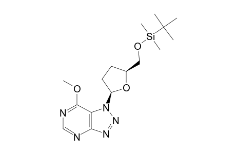 1-(2,3-DIDEOXY-5-O-[(1,1-DIMETHYLETHYL)-DIMETHYLSILYL]-BETA-D-GLYCERO-PENTOFURANOSYL)-7-METHOXY-1H-1,2,3-TRIAZOLO-[4,5-D]-PYRIMIDINE