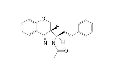 (TRANS-3,3A)-2,3,3A,4-TETRAHYDRO-2-ACETYL-3-STYRYL-[1]-BENZOPYRANO-[4,3-C]-PYRAZOLE