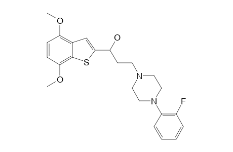 3-[4-(2-FLUOROPHENYL)-PIPERAZIN-1-YL]-1-(4,7-DIMETHOXYBENZO-[B]-THIOPHEN-2-YL)-1-PROPANOL