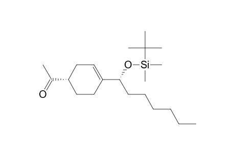 (1S*,1'R*)-4-[1'-[(tert-Butyldimethylsilyl)oxy]heptyl]cyclohex-3-enyl Methyl Ketone