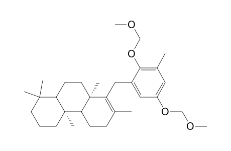 (+-)-1-[2,5-Bis(methoxymethoxy)-3-methylbenzyl]-3,4,4a.alpha.,4b,5,6,7,8,8a.alpha.,9,10,10a-dodecahydro-2,4b.beta.,8,8,10a.beta.-pentamethylphenanthrene