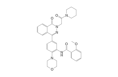 2-methoxy-N-(2-(4-morpholinyl)-5-{4-oxo-3-[2-oxo-2-(1-piperidinyl)ethyl]-3,4-dihydro-1-phthalazinyl}phenyl)benzamide