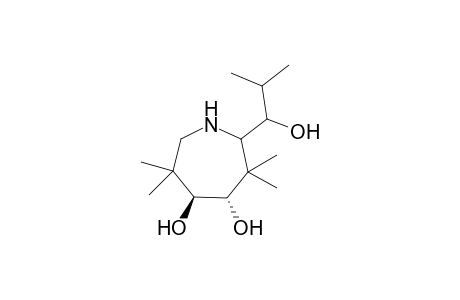 trans-N-2-(1-Hydroxy-2-methylpropyl)-3,3,6,6-tetramethyl-1-azacycloheptane-4,5-diol