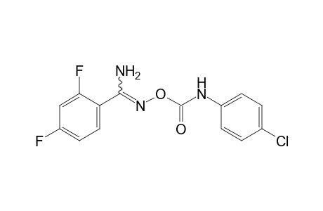 O-[(p-chlorophenyl)carbamoyl]-2,4-difluorobenzamidoxime