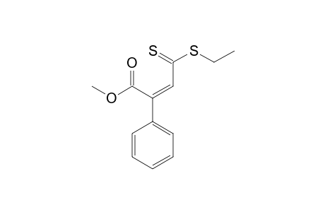 (E)-3-Ethylsulfanylthiocarbonyl-2-phenyl-acrylic acid methyl ester