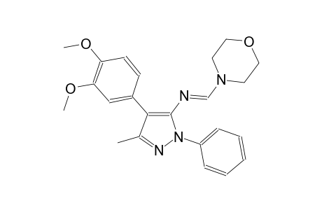 1H-pyrazol-5-amine, 4-(3,4-dimethoxyphenyl)-3-methyl-N-[(E)-4-morpholinylmethylidene]-1-phenyl-
