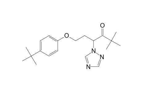 3-Hexanone, 6-[4-(1,1-dimethylethyl)phenoxy]-2,2-dimethyl-4-(1H-1,2,4-triazol-1-yl)-