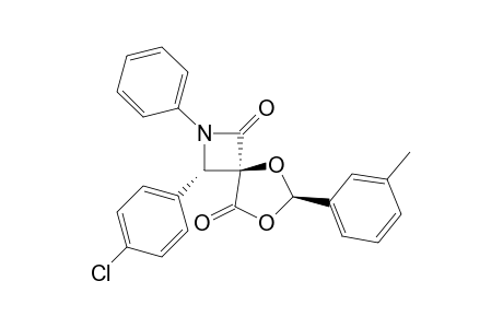(4-r,3-t,6-t)-2-Aza-5,7-dioxa-3-(4'-chlorophenyl)-6-(m-methylphenyl)-2-phenyl-spiro[3.4]octane-1,8-dione