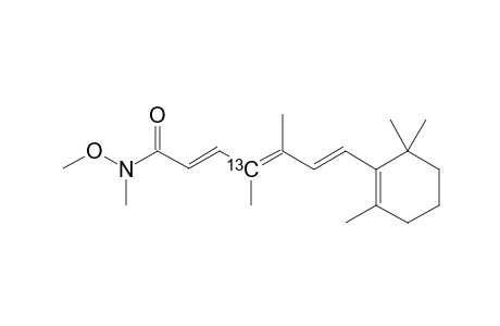 [4-(13)C]-N-METHOXY-N,4,5-TRIMETHYL-7-(2',6',6'-TRIMETHYL-1'-CYCLOHEXEN-1'-YL)-2,4,6-HEPTATRIENAMIDE