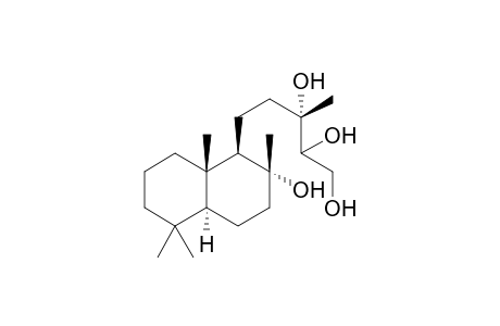 (+)-(2.zeta.,3S)-5-((1R,2R,4aS,8aS)-2-Hydroxy-2,5,5,8a-tetramethyldecahydro-1-naphthylnyl)-3-methyl-1,2,3-pentanetriol