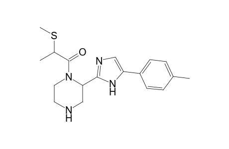 2-(methylthio)-1-(2-(5-(p-tolyl)-1H-imidazol-2-yl)piperazin-1-yl)propan-1-one