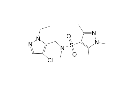 1H-pyrazole-4-sulfonamide, N-[(4-chloro-1-ethyl-1H-pyrazol-5-yl)methyl]-N,1,3,5-tetramethyl-