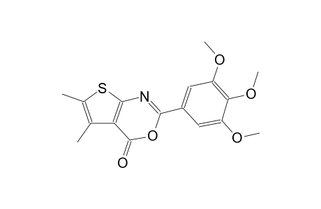 4H-thieno[2,3-d][1,3]oxazin-4-one, 5,6-dimethyl-2-(3,4,5-trimethoxyphenyl)-