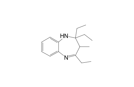 2,2,4-triethyl-3-methyl-1,3-dihydro-1,5-benzodiazepine