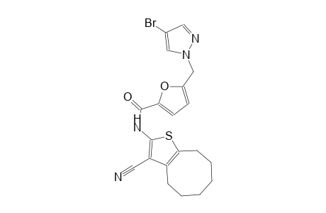 2-furancarboxamide, 5-[(4-bromo-1H-pyrazol-1-yl)methyl]-N-(3-cyano-4,5,6,7,8,9-hexahydrocycloocta[b]thien-2-yl)-