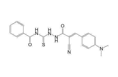 2-propenoic acid, 2-cyano-3-[4-(dimethylamino)phenyl]-, 2-[(benzoylamino)carbonothioyl]hydrazide, (2E)-