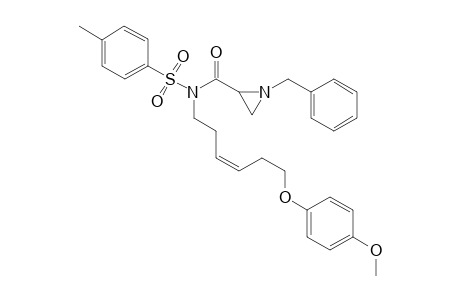 N-Benzyl-2-[N-(p-toluenesulfonyl)-6-(p-methoxyphenyloxy)hex-3-en-1-amido]aziridine