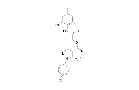 N-(2-chloro-4,6-dimethylphenyl)-2-{[1-(4-chlorophenyl)-1H-pyrazolo[3,4-d]pyrimidin-4-yl]sulfanyl}acetamide