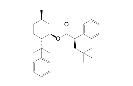 (1R,2S,5R)-5-methyl-2-(2-phenylpropan-2-yl) cyclohexyl (2-R)-4,4-dimethyl-2-phenylpentanoate