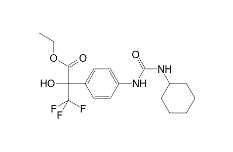 Ethyl 2-{4-[(cyclohexylcarbamoyl)amino]phenyl}-3,3,3-trifluoro-2-hydroxypropanoate