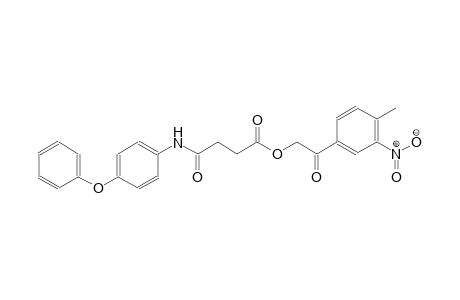 butanoic acid, 4-oxo-4-[(4-phenoxyphenyl)amino]-, 2-(4-methyl-3-nitrophenyl)-2-oxoethyl ester