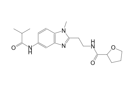 2-furancarboxamide, tetrahydro-N-[2-[1-methyl-5-[(2-methyl-1-oxopropyl)amino]-1H-benzimidazol-2-yl]ethyl]-