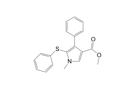 Methyl 1-methyl-3-phenyl-2-phenlthio-4-pyrrolecarboxylate