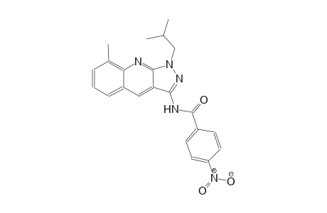 N-(1-isobutyl-8-methyl-1H-pyrazolo[3,4-b]quinolin-3-yl)-4-nitrobenzamide
