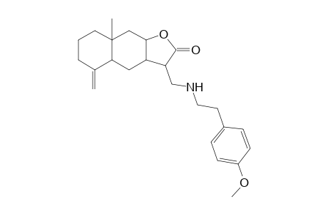 Naphtho[2,3-b]furan-2-one, 3-[[2-(4-methoxyphenyl)ethylamino]methyl]-8a-methyl-5-methylenedecahydro-