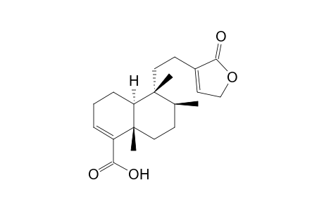 (+)-3,13-Clerodadiene-16,15-olid-18-oic acid