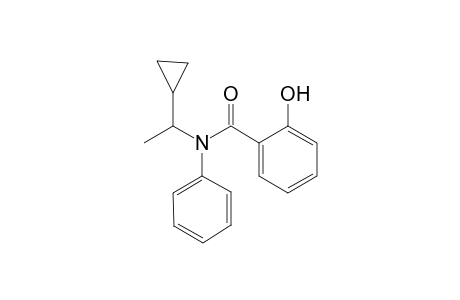 N-(1-Cyclopropylethyl)-2-hydroxy-N-phenylbenzamide