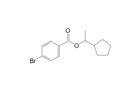 4-Bromobenzoic acid, 1-cyclopentylethyl ester